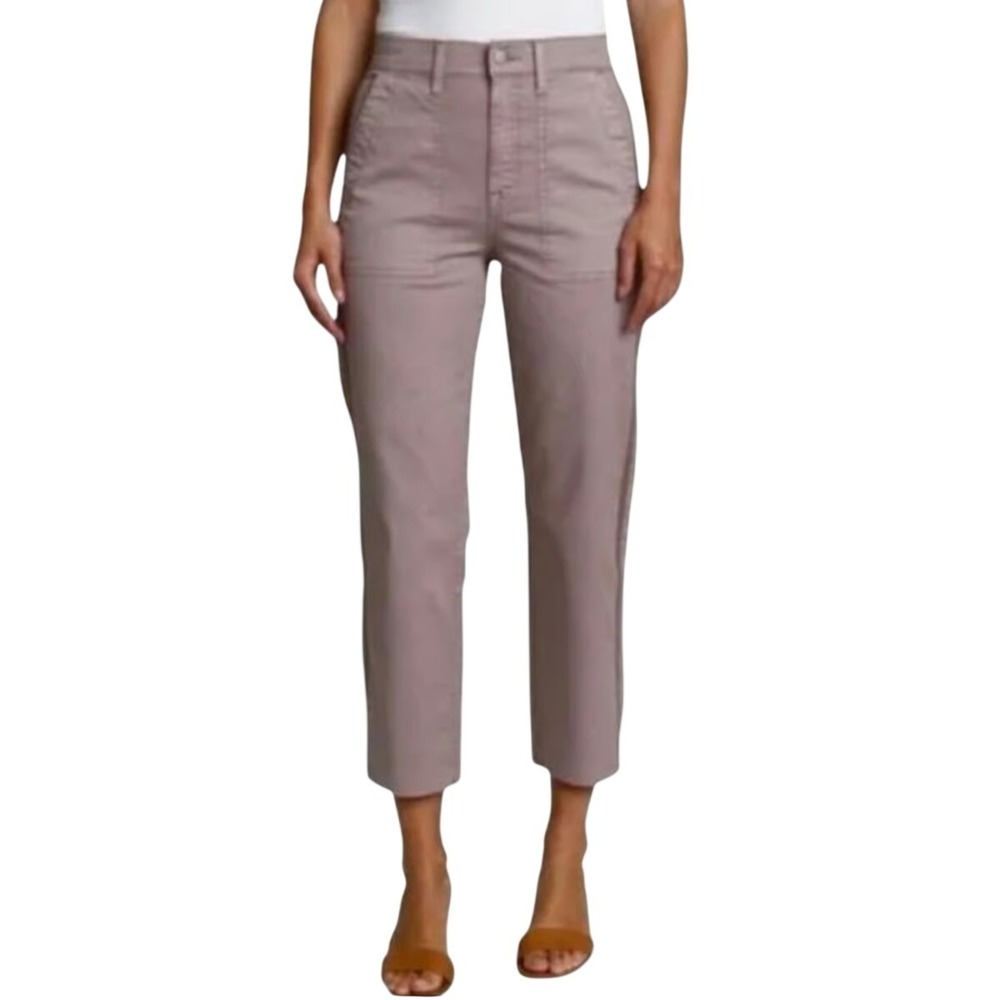 Pistola Womens Mara Straight Leg Utility Pants Size 32 Purple Tan Cropped Cargo